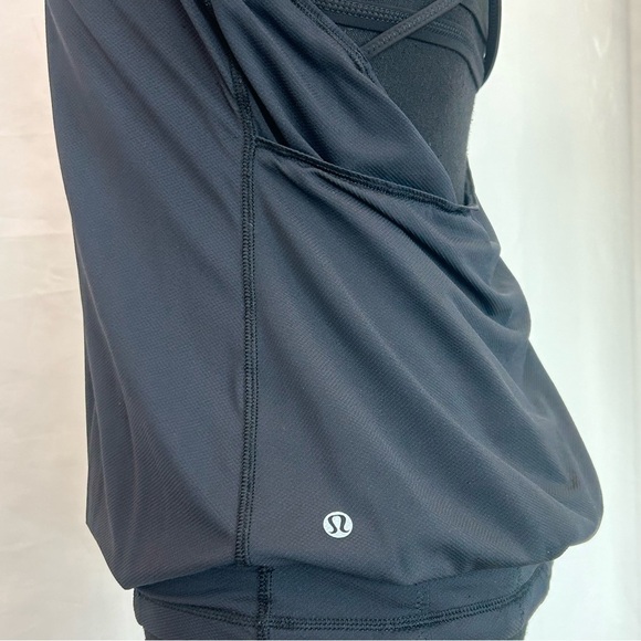 LULULEMON black Flow & Go Tank Strappy Sz 6 - Picture 7 of 11